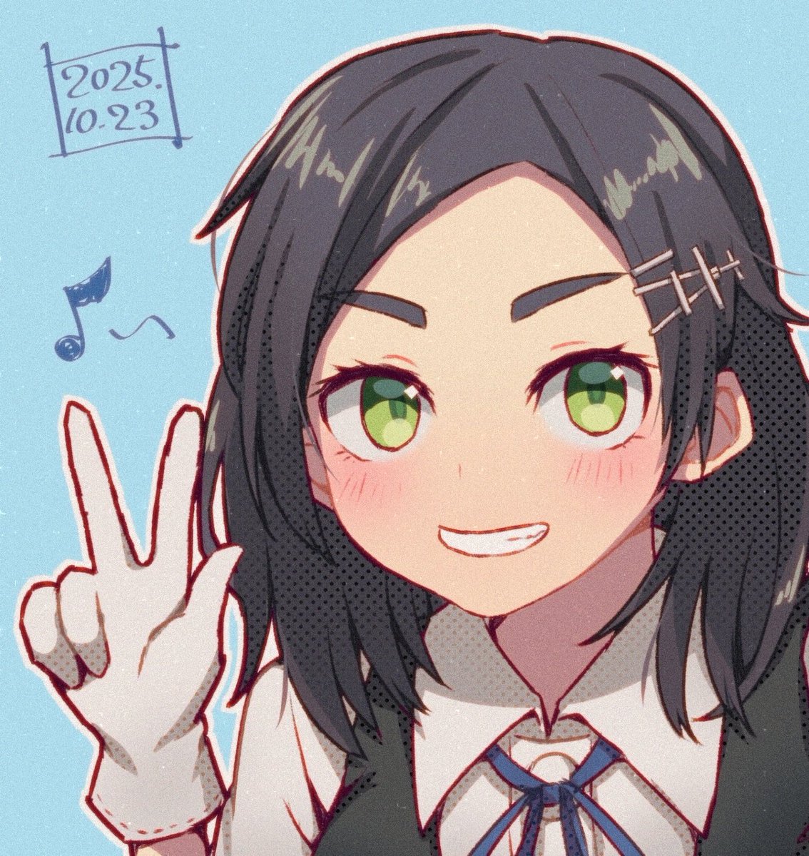 フォロワーさんに（勝手に）贈った誕生日お祝いイラストです🎂