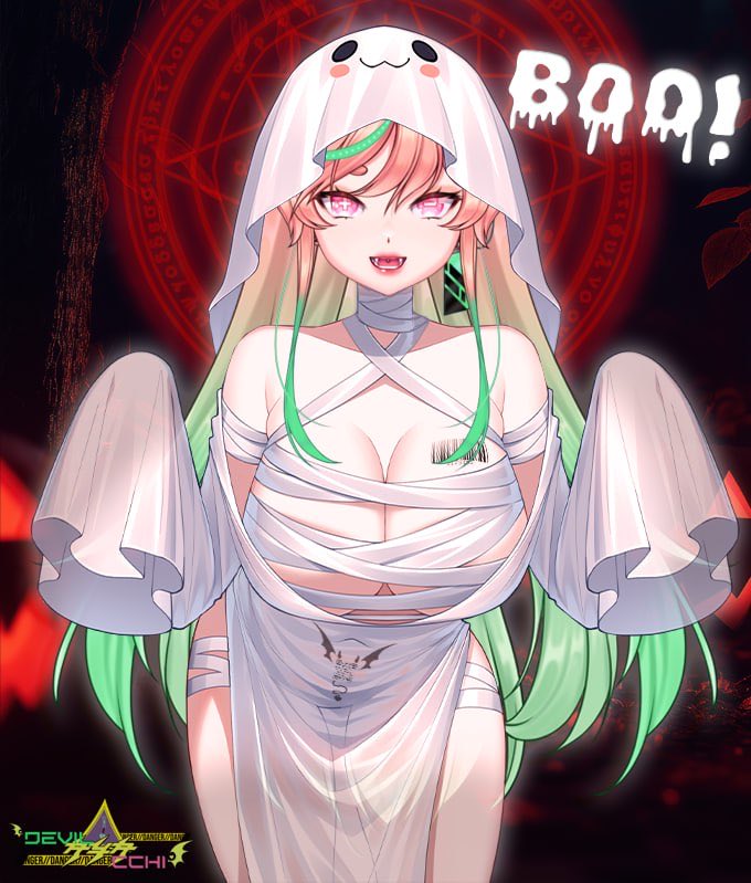 Booo!!
Feawww meee!!!

Yes, maybe I'm not that scary but I've tried hard >~<

🎨Assets: <a href="/IamKyoki/">Kyoki_studio@Art&Live2D</a> - Kyoki_studio ❤️