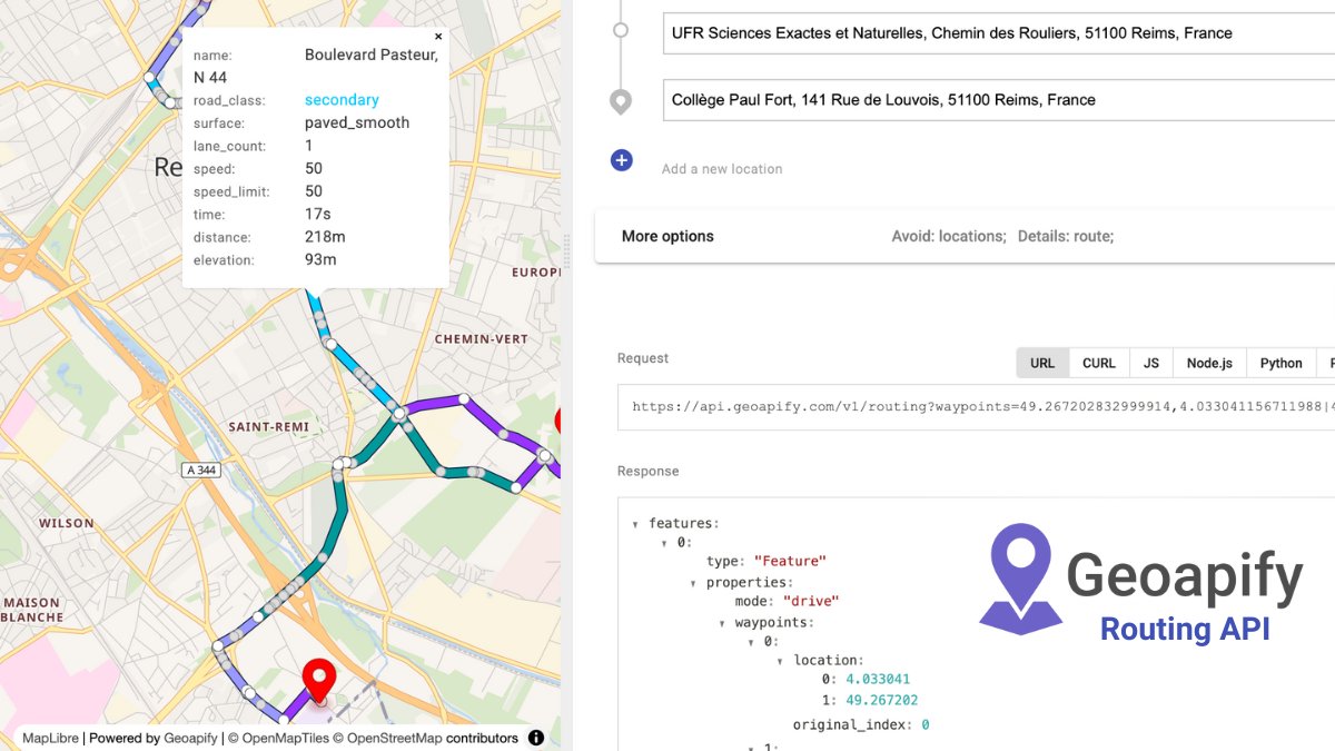 geoapify's tweet image. Need to know road surface or road class along your route? 🛣️
Geoapify Routing API provides detailed segment info – perfect for bike apps, logistics, or fleet planning.
Plan smarter, ride smoother!
Explore now → geoapify.com/routing-api/
#RoutingAPI #RoadData #CyclingApps…
