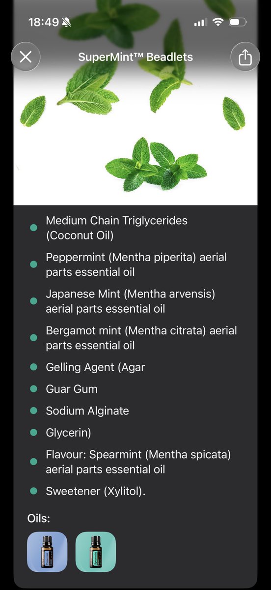 EssentialOils45's tweet image. 💨 Fresh breath meets instant energy! 💚
SuperMint™ Beadlets deliver a powerful minty boost anytime, anywhere — perfect after meals or when you need that quick refresh 🌿✨
Tiny beads. Huge freshness. 💧

#SuperMintBeadlets #InstantRefresh #MintEnergy #doTERRA #NaturalBoost