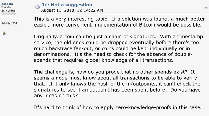 In 2010 satoshi admitted what <a href="/dev_skill_issue/">Dax</a> <a href="/ZeraLabs/">ZERA</a> could do right now is hard to be applied. Atleast until it is completely accessible, we will know how big is this thing was. Im not only investing in the token, but the whole idea of PQC, ZKP, and ECC itself.  

$ZERA mode