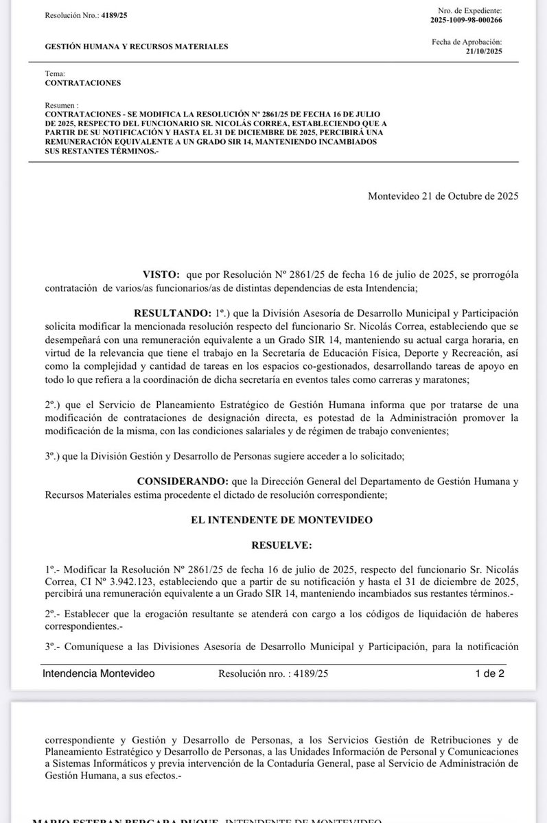 No sé si recuerdan cuando estaba al frente de la Secretaría General de Adeom, denunciamos el caso del famoso fotógrafo de Daniel Martínez, en aquel momento Martínez era el Intendente, cuando se fué para ser candidato, su fotógrafo no se fué de la IM, continuó con Di Candia, le