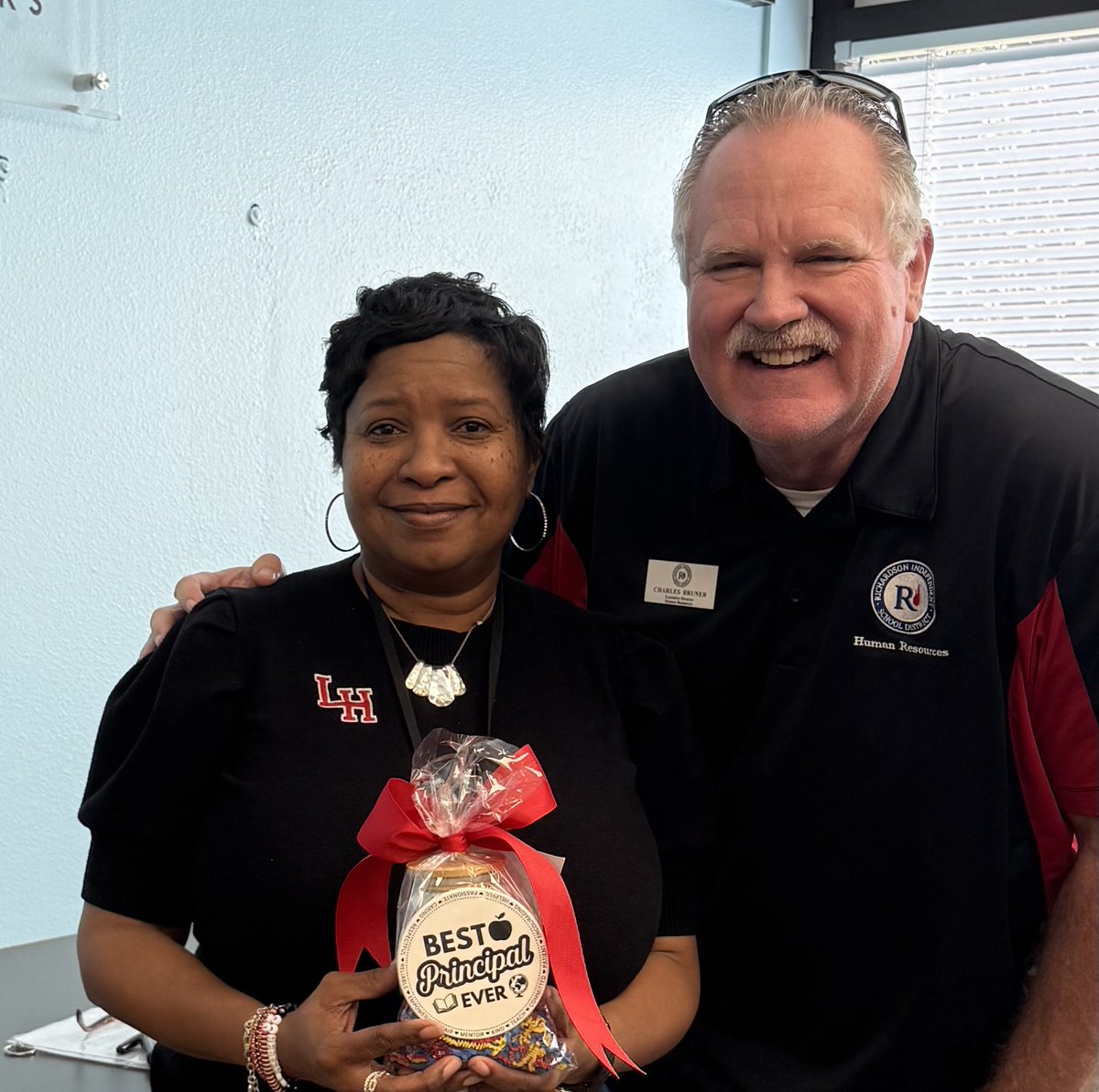 Enjoyed getting to represent <a href="/RISD_HR/">RISD Human Resources</a> , T&amp;L, and Admin Services to surprise some of our <a href="/RichardsonISD/">Richardson ISD</a> Principals! They deserve all the praise and celebration this month.