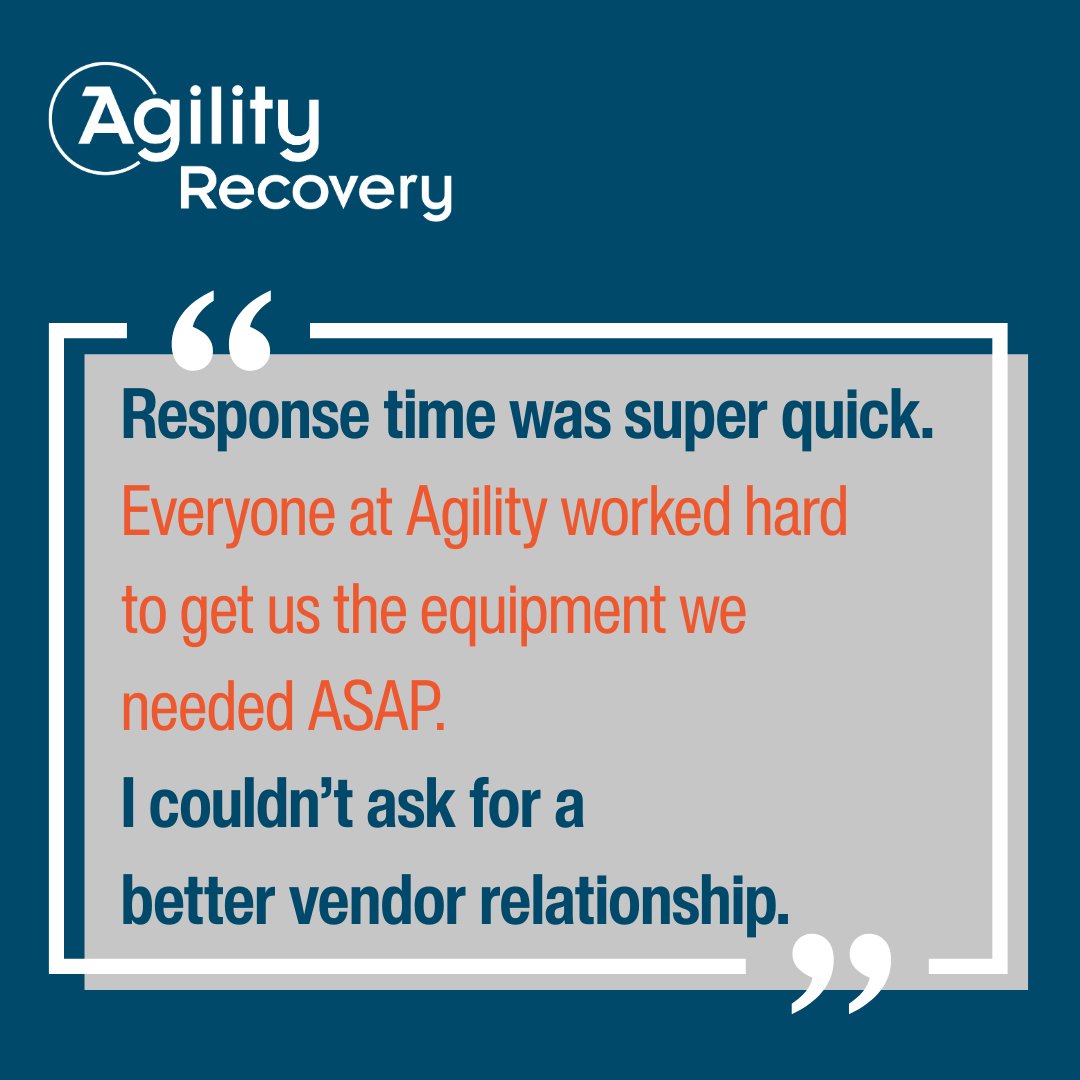 When business is on the line, minutes matter — so does having a team that shows up.
💬 “Response time was super quick… couldn’t ask for a better vendor relationship.”
That’s Agility: rapid response, reliable recovery, real people.
🔗 info.agilityrecovery.com/li-talk-to-an-…
