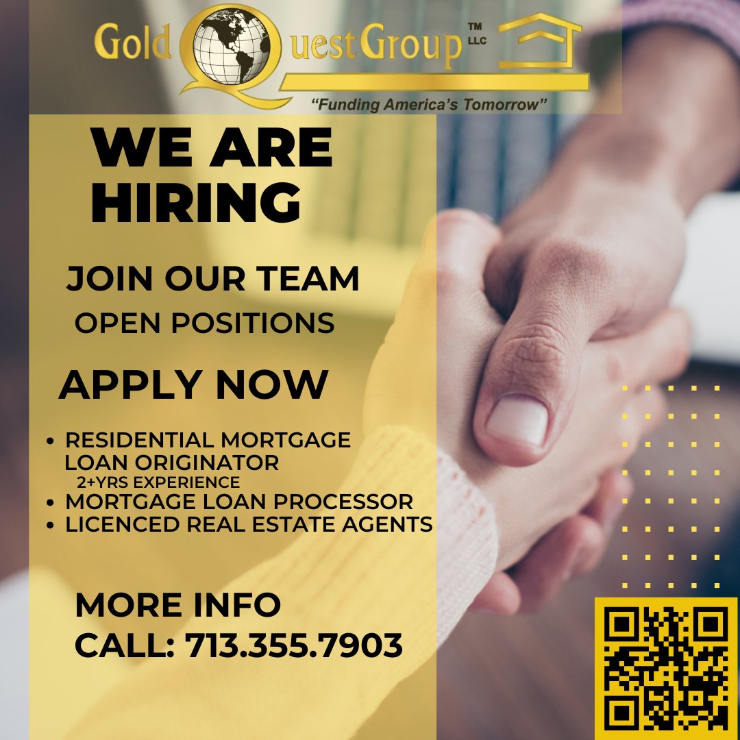 miguelgoldquest's tweet photo. Ready to take your career to the next level? 🚀 We're looking for a highly motivated go-getter to join our dynamic team! If you're passionate, driven, and ready to make an impact, we want to hear from you. Apply now and let’s grow together! https://t.co/FYzZOp6Whl