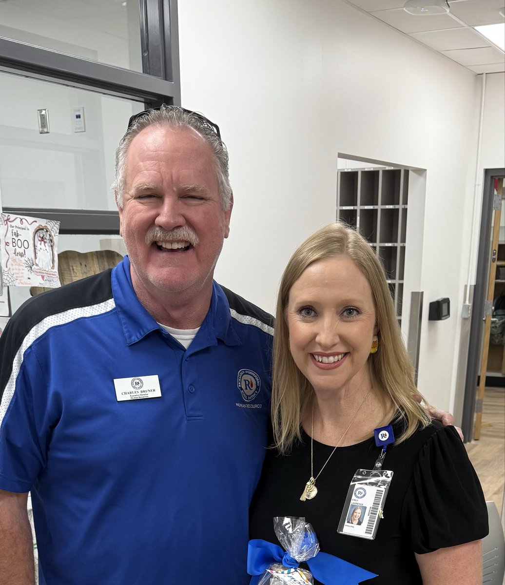 Enjoyed getting to represent <a href="/RISD_HR/">RISD Human Resources</a> , T&amp;L, and Admin Services to surprise some of our <a href="/RichardsonISD/">Richardson ISD</a> Principals! They deserve all the praise and celebration this month. Part Deux…