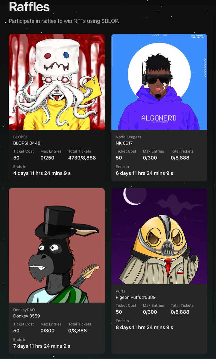 AlgOctopus's tweet image. SOME NEW 𝕾𝖕𝖔𝖔𝖐𝖞 𝕽𝖆𝖋𝖋𝖑𝖊𝖘 JUST BLOPPED! 😱🎟️
GET IN IF YOU DARE 👻