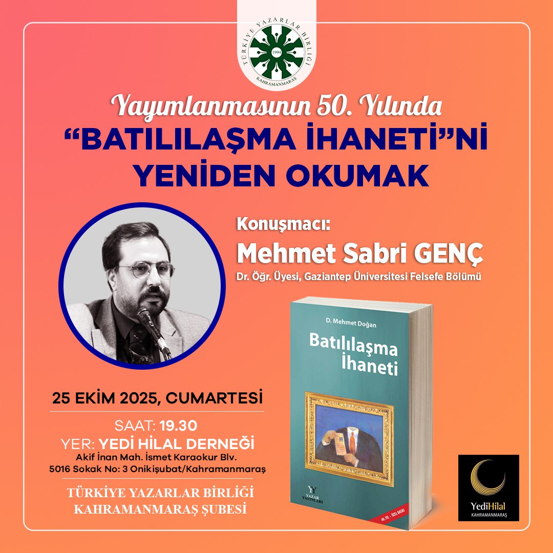 Yayımlanışının 50. Yılında Batılılaşma İhanetini yeniden okumak...