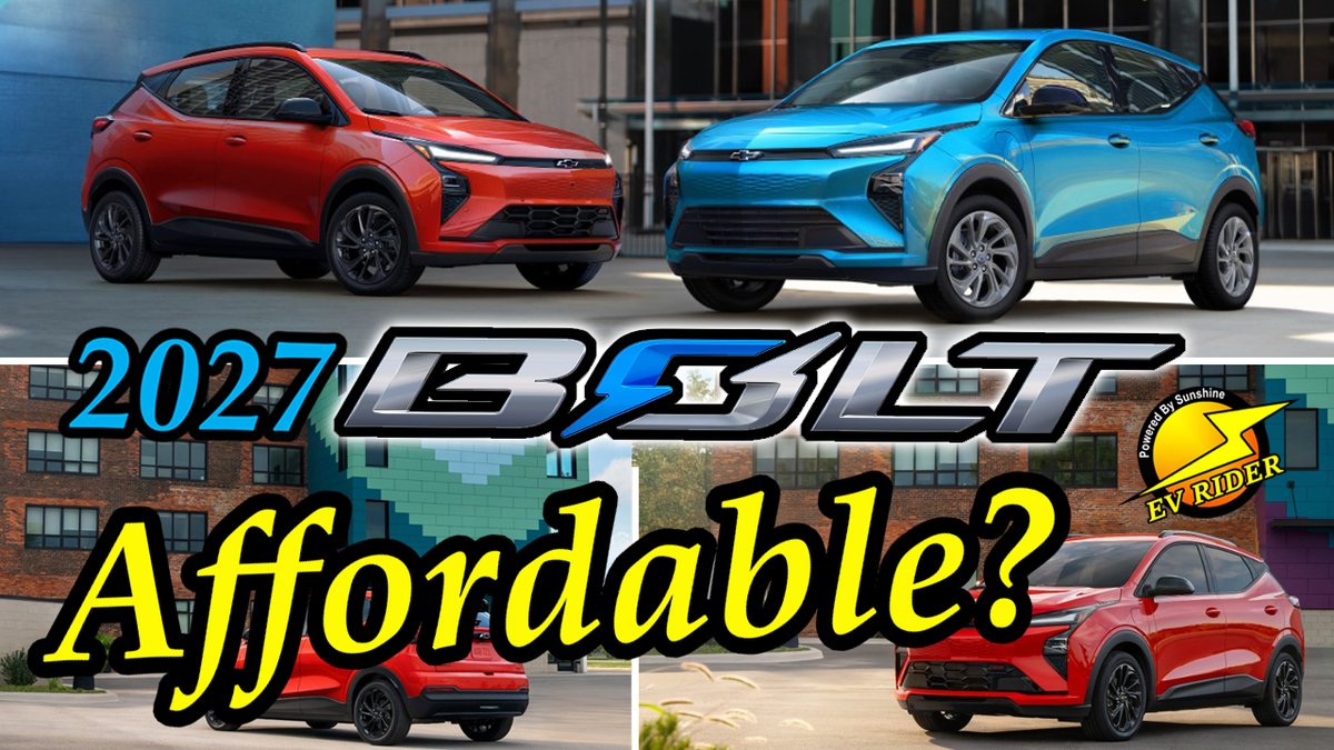 While it's great that Chevy is finally introducing a mass-market, sub-$30k EV, it's going to cost most buyers far more than that by the time they drive their new Bolts home. A look at why: evrider.tv/2027-chevy-bol…