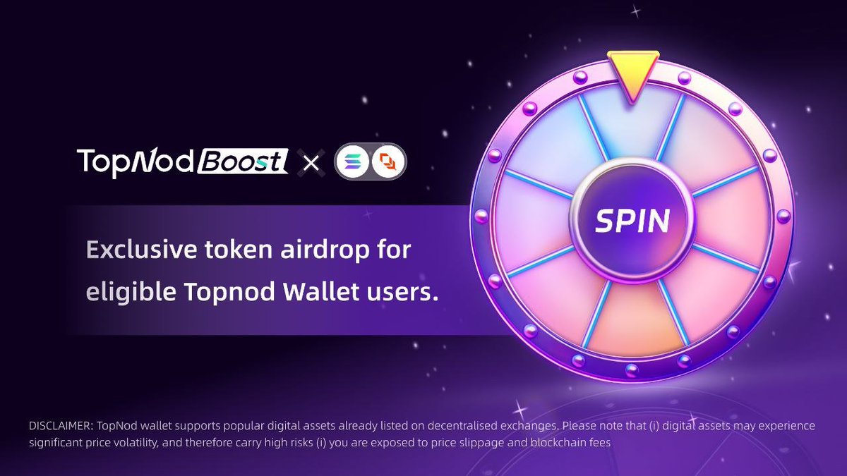 🎉 TopNod Boost Extravaganza!
Unlock Your Share of a $150,000 Prize Pool in Just 10 Days 🚀

Dive into the ultimate free crypto fest — spin to win up to $1,000 instantly!
Epic dual events rocking Solana &amp; Plume right now ⚡️
Prizes range from $0.05 to $1,000, delivered straight to