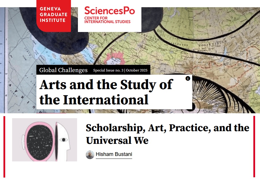 Q: What brings together the arts and the social sciences?
A: <a href="/CERI_SciencesPo/">CERI Sciences Po</a> &amp; <a href="/GVAGrad/">Geneva Graduate Institute</a>'s special issue of Global Challenges in which you'll find my essay on scholarship, Art and the Universal We" alongside other great contributions. cc: <a href="/sciencespo/">Sciences Po</a>
Read: globalchallenges.ch/issue/special_…