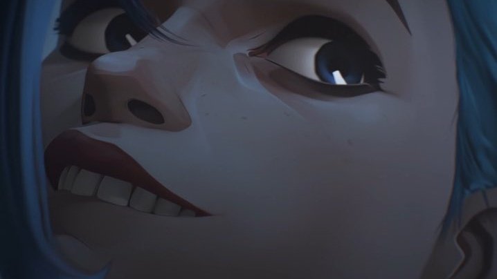 BISEXUALPOMNI's tweet photo. jinx and her iconic lip bite https://t.co/PHWu09LXgD