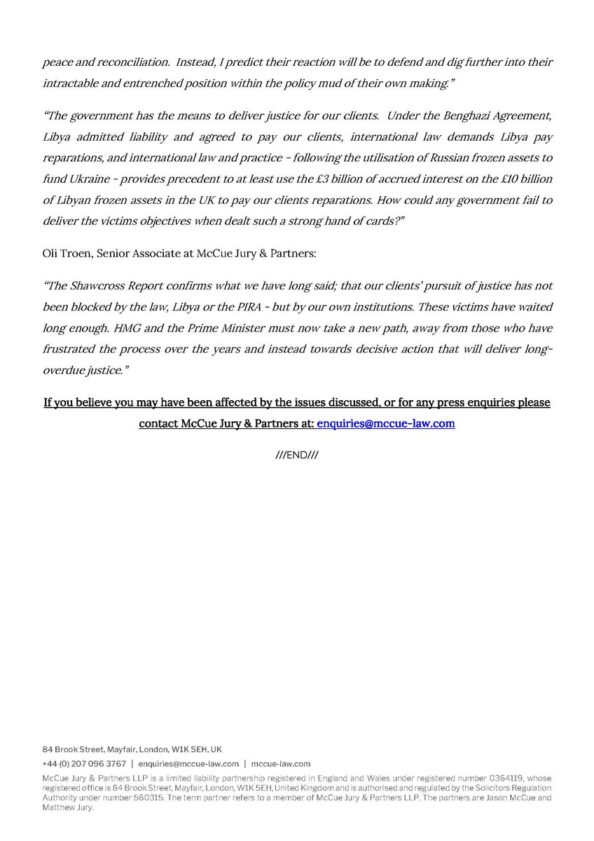 McCue Jury & Partners LLP tweet media