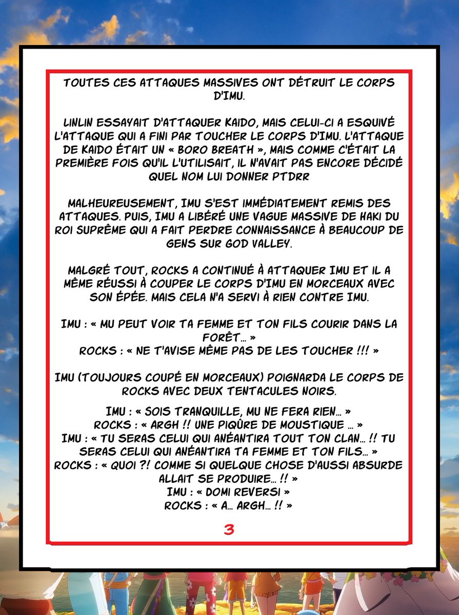 OPspoiler_'s tweet photo. #ONEPIECE1163 

🚨 SPOILS COMPLETS 🚨 https://t.co/NDt7cVr4z0