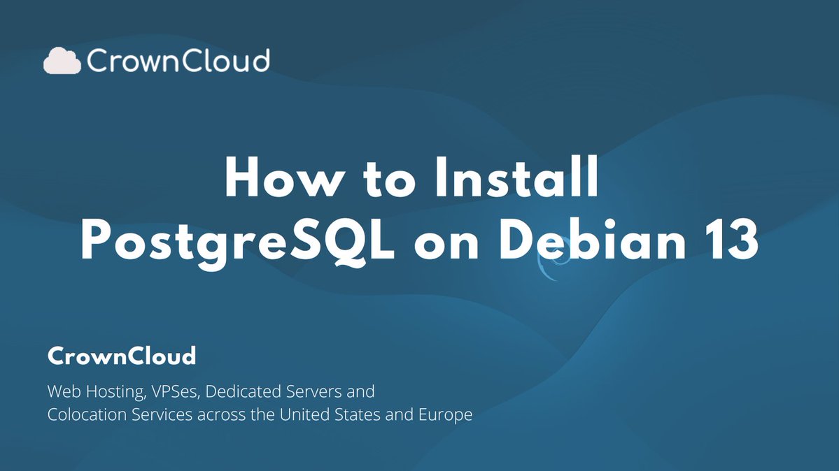 crownclouds's tweet image. Easily set up PostgreSQL, the powerful open-source relational database, on your Debian 13 system. Perfect for developers, sysadmins, and anyone managing data-driven applications.
wiki.crowncloud.net/?How_To_Instal…
#Debian13 #PostgreSQL #LinuxTips #Database #OpenSource #SysAdmin
