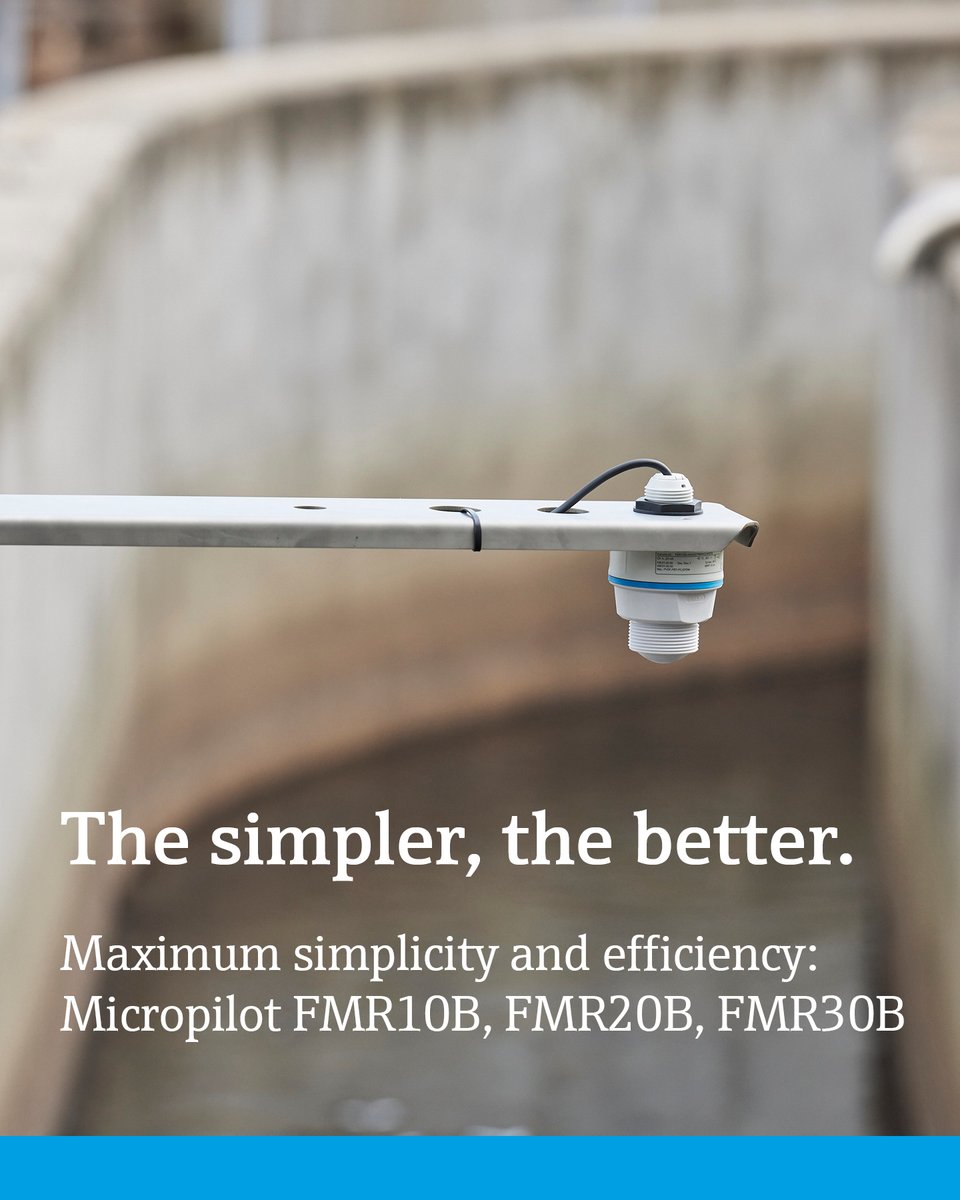 Endress_CA's tweet image. Our new Micropilot product family delivers reliable level measurement for anyone who wants more of worrying less.
#EndressHauser #ProcessControl #Instrumentation #Processsafety
