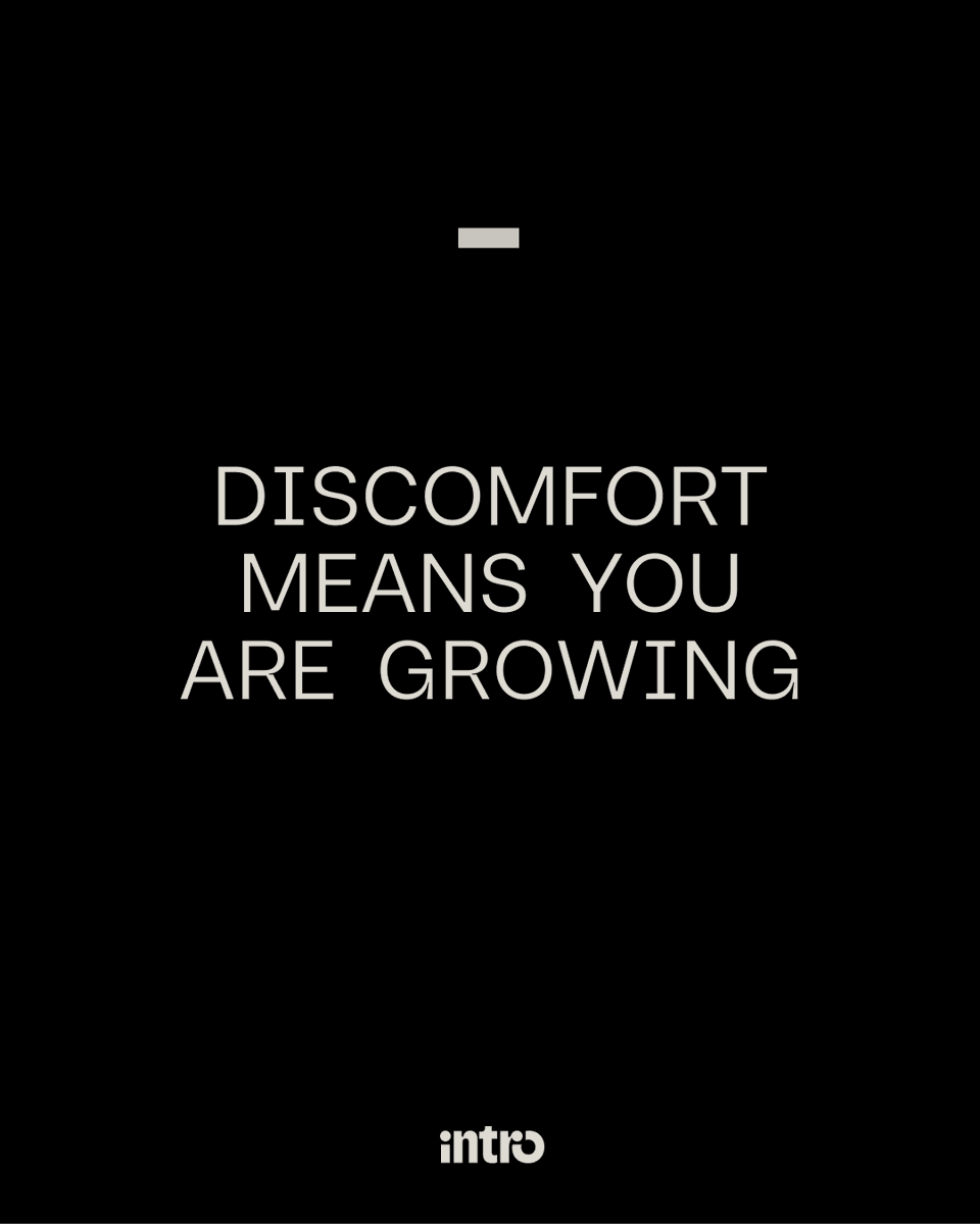 useintro's tweet image. Every founder knows this feeling: the fear right before launch, making that hire, or raising that first check. 
Fear = proof you’re growing.