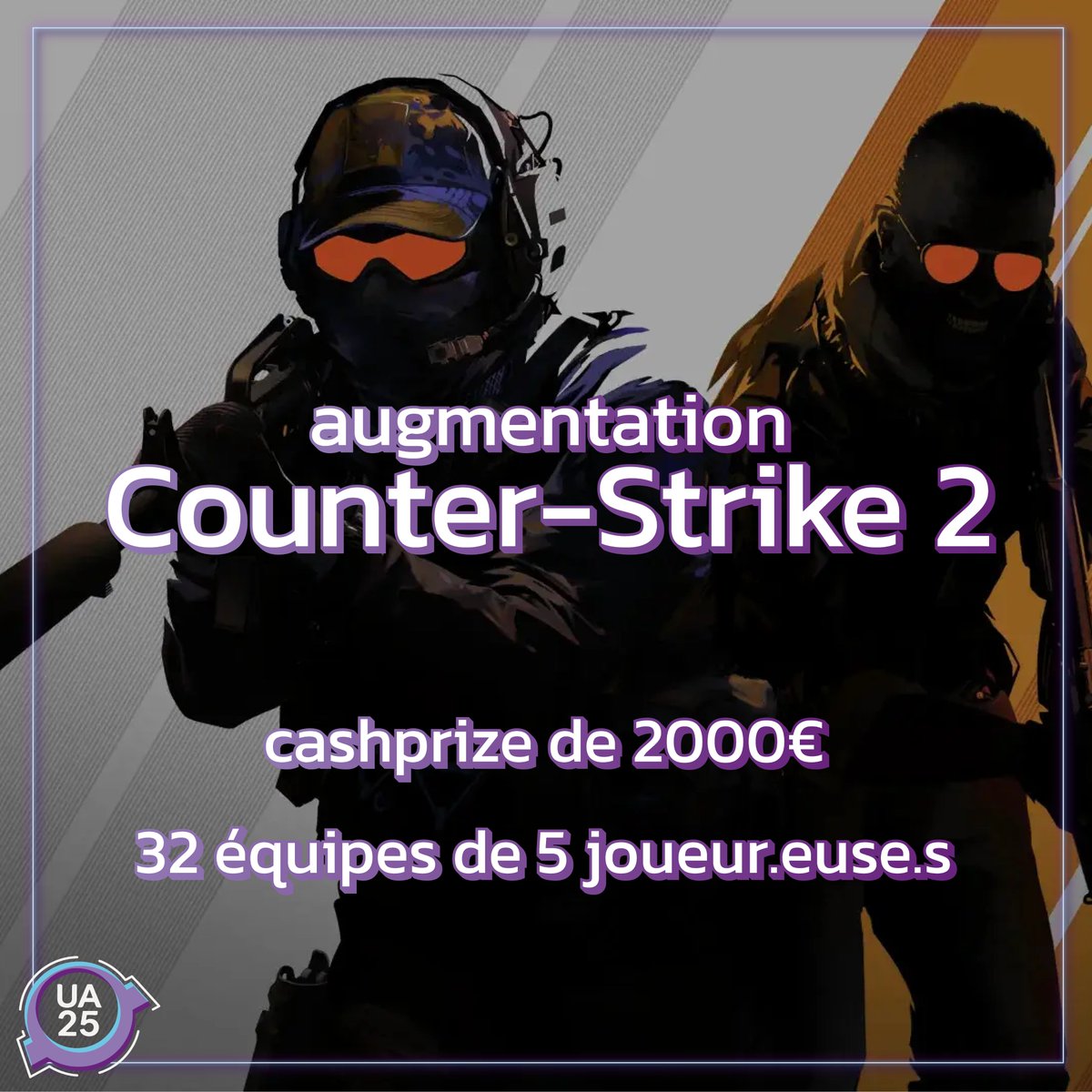 UTTArena's tweet image. Augmentation tournoi CS2 
Déjà plein, on l&apos;agrandit ! 
- 32 équipes pour 2000 euros de CP
- ajout d&apos;un arbre amateur après la phase de qualif

Il reste des logements et des locations de PC !
Infos et inscriptions sur arena.utt.fr