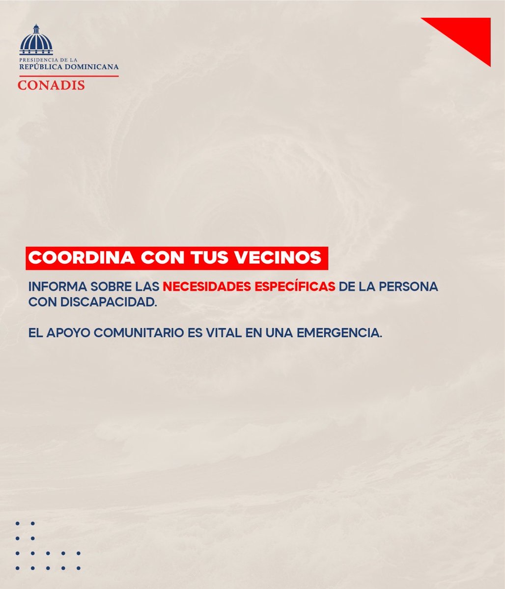 ConadisRD's tweet image. La prevención salva vidas. 

#CONADIS #Prevención #Inclusión