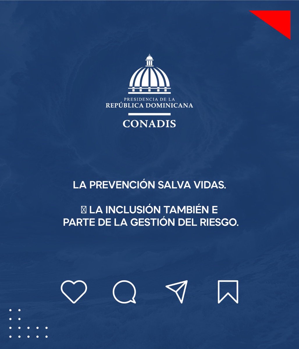ConadisRD's tweet image. La prevención salva vidas. 

#CONADIS #Prevención #Inclusión