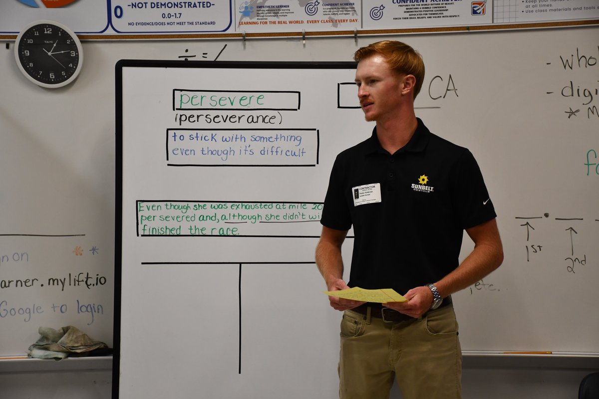 Our business partners impact student learning every day at NEAAAT.  Thank you to Parker Ambrose from <a href="/unbelt/">Виталий</a> Rentals for inspiring students to plan and persevere.  Having strong business partners makes every day at school, just a little different!  
#schooldifferently