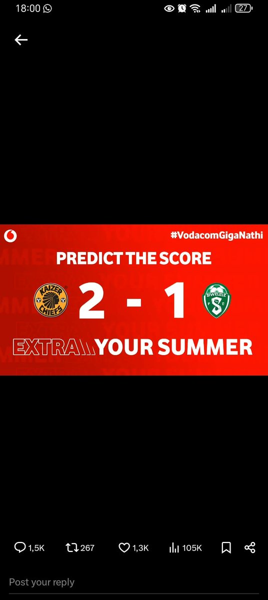 Tebogo_Al's tweet photo. @KaizerChiefs @SiweleleFC @Vodacom #vodacomGiganathi https://t.co/dyUFFo9R2X