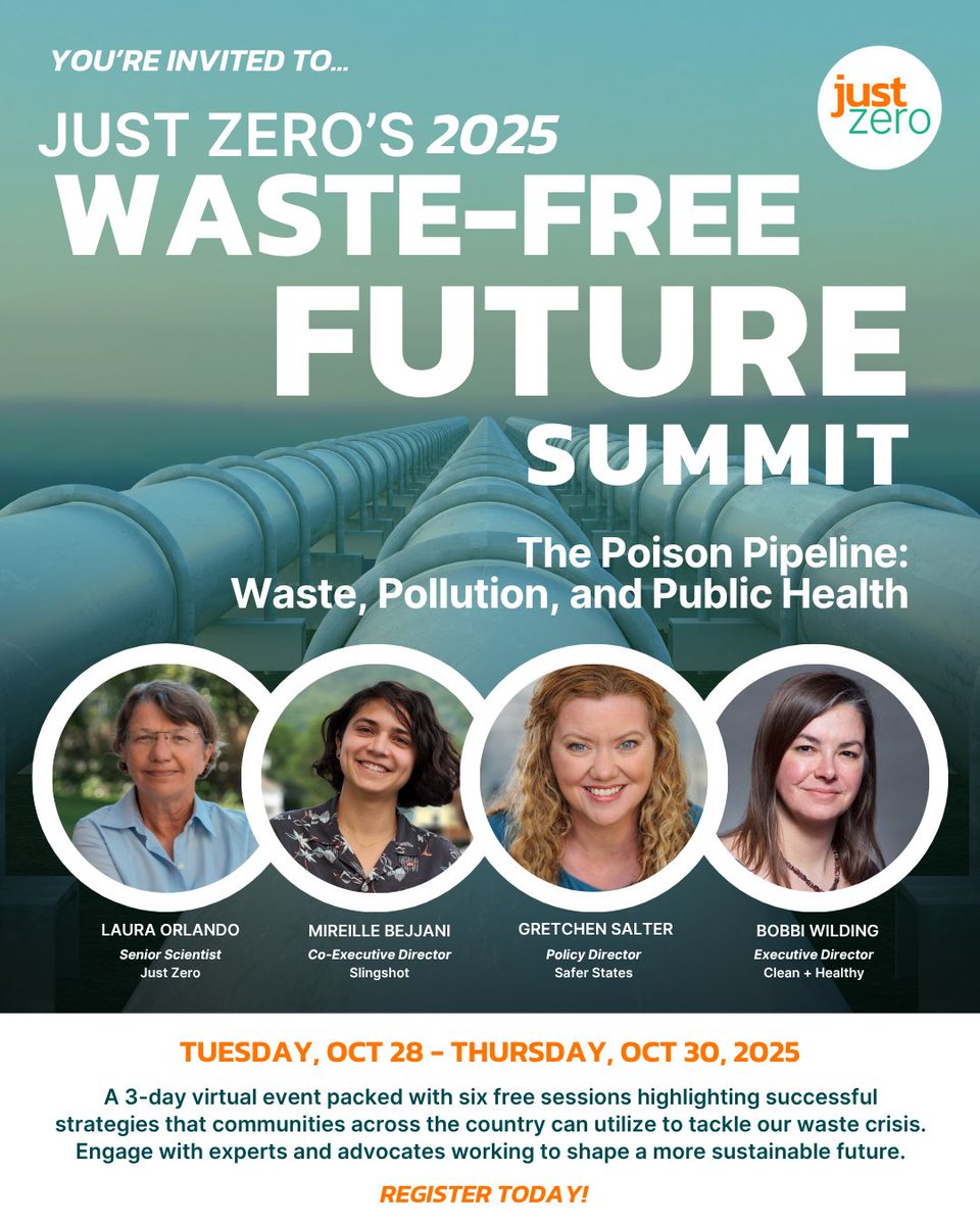 ☣️ The waste crisis isn’t just an environmental issue—it’s a public health emergency. Join us for The Poison Pipeline. 💚Hear from experts exposing how plastics, PFAS, and toxic emissions are making people sick—and what we can do about it. buff.ly/UivYi81