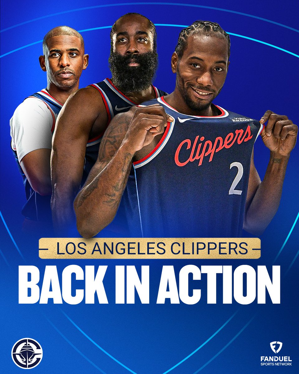 CLIPPER NATION, WE ARE BACK 🏀

A new season of @LAClippers basketball begins tonight on FanDuel Sports Network.

#ClipperNation 