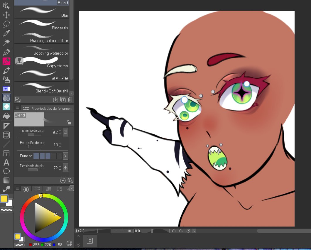 Wip! for my first client on vgen!! 💚