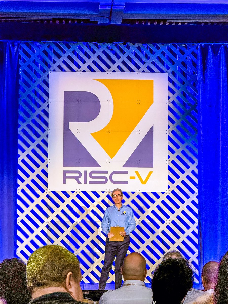 cavemanjim's tweet image. Andrea Gallo, CEO RISC-V Intl, kicking off the RISC-V Summit #RISCV  #MIPS #Innovation