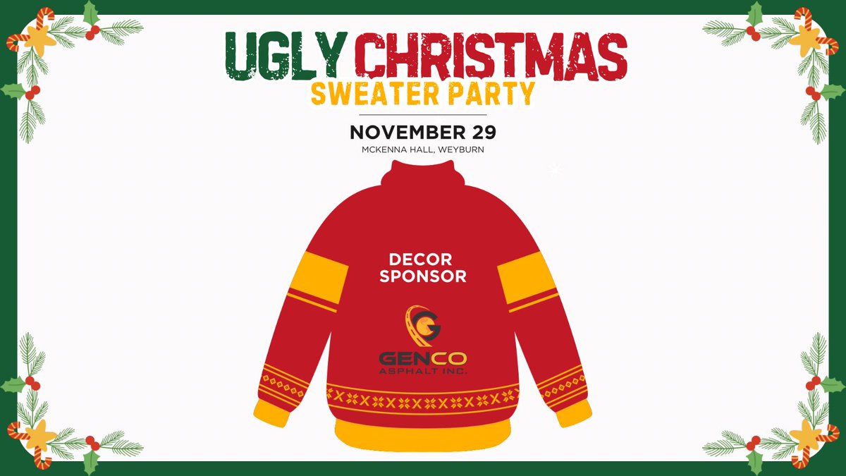 ⭐ SPONSOR SPOTLIGHT ⭐

McKenna Hall will be getting a festive makeover — all thanks to GenCo Asphalt Inc., our Decor Sponsor for the event!

🎟 Individual Tickets – $75
🍽 Table of 8 – $600

It’s shaping up to be an unforgettable evening — make sure you're part of it!