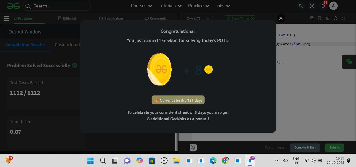 anubhavg1204's tweet image. Day completed ✅
- Did 4 questions on Binary Tree (maintaing in notions with important and intution of the problem)
- GFG Potd 
- LC Potd 
- JS Project 

#DSA #build
