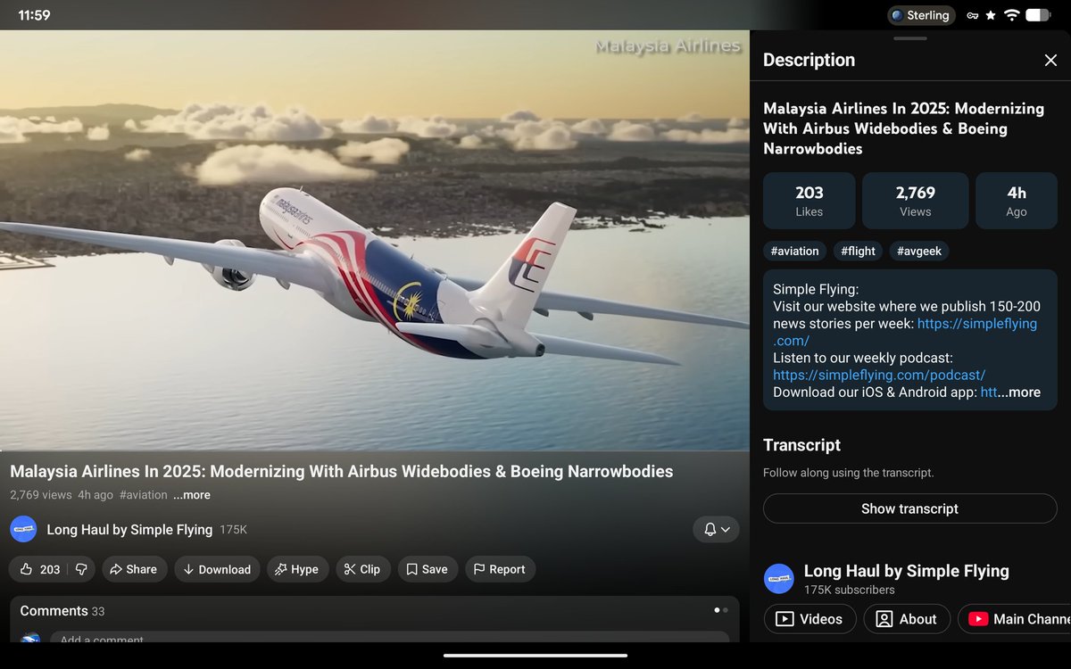 GreenShades9's tweet image. I hadn&apos;t noticed this before, but I like how #YouTube adds a pop of dynamic color to the Info page&apos;s button, it&apos;s kind of #Material3Expressive. 

#PixelTablet