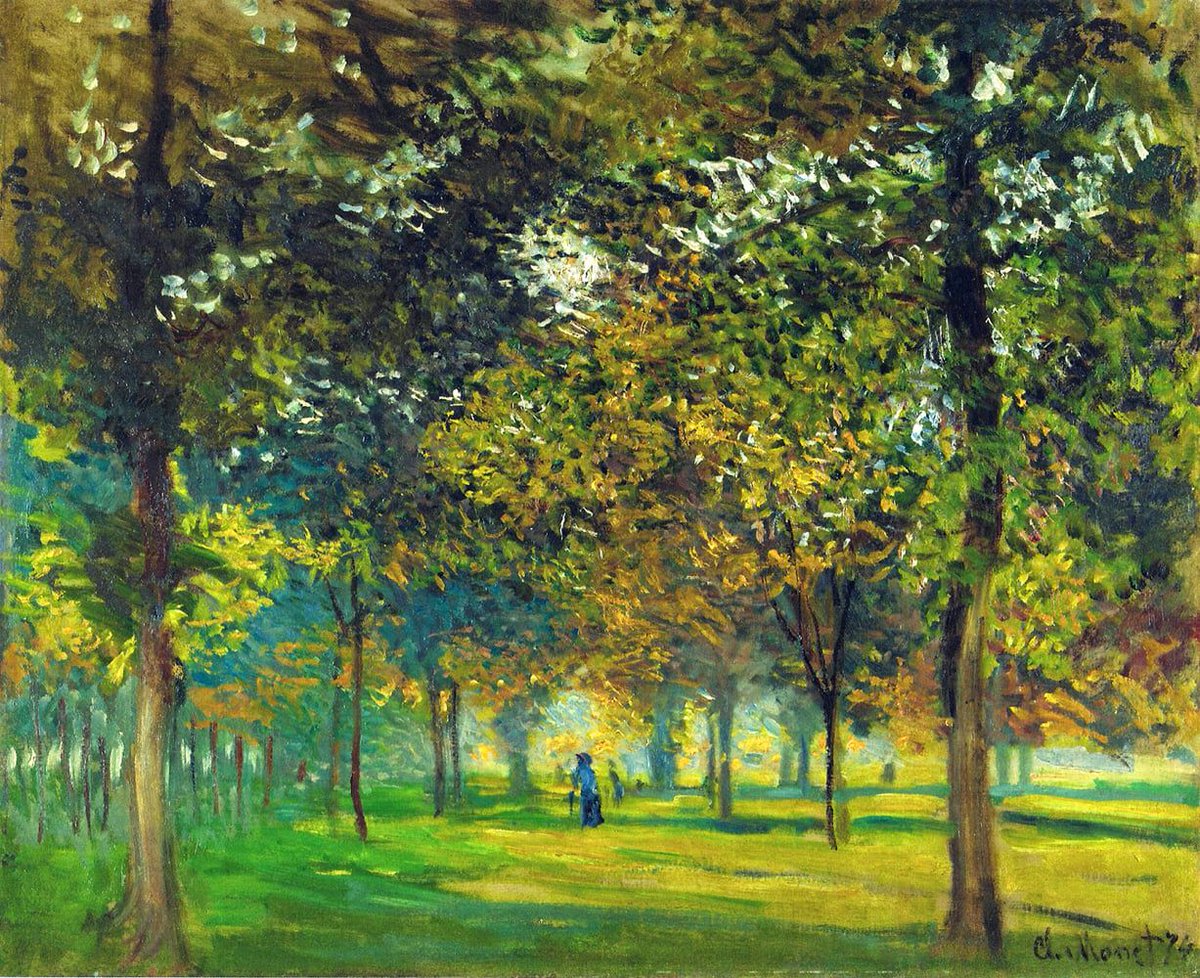 fraveris's tweet image. "L'Allée du Champ de Foire à Argenteuil", (1874)
-Claude Monet-