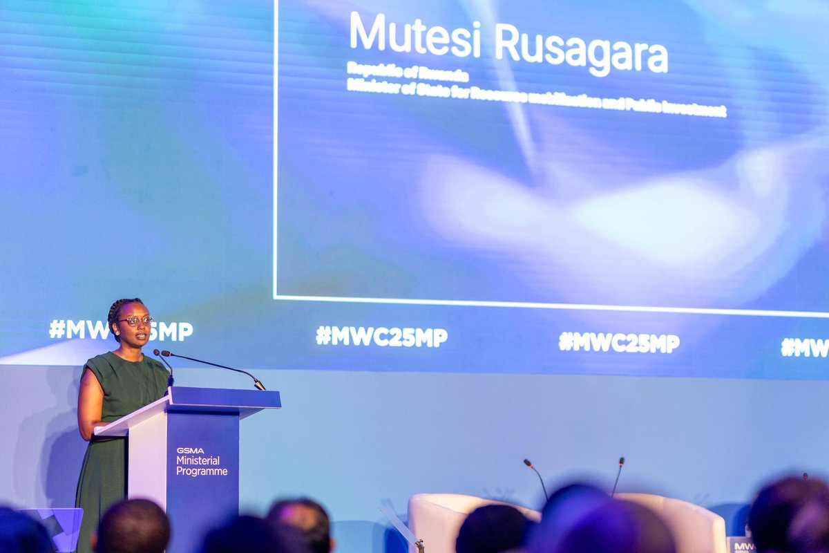 RwandaFinance's tweet image. In her keynote at the #MWC25 ministerial program, “Driving Digital Transformation Through Fiscal Policy Reforms,” Minister @tesirusagara reframed tax policy as an engine for development. 

She emphasized that domestic resource mobilization should be viewed as crucial long-term