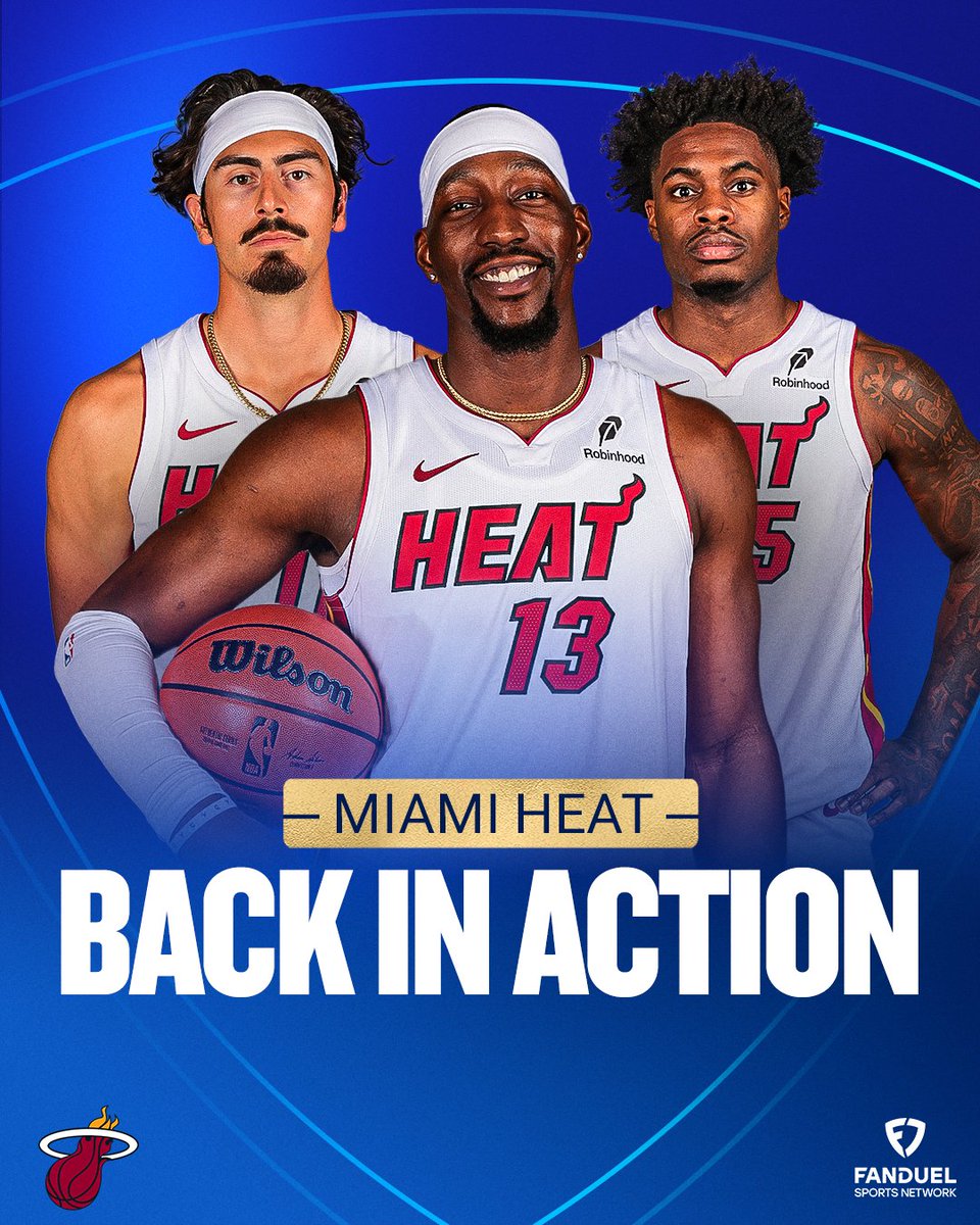 HEAT BASKETBALL IS BACK 🔥

Watch the @MiamiHeat season opener tonight on FanDuel Sports Network #HEATNation