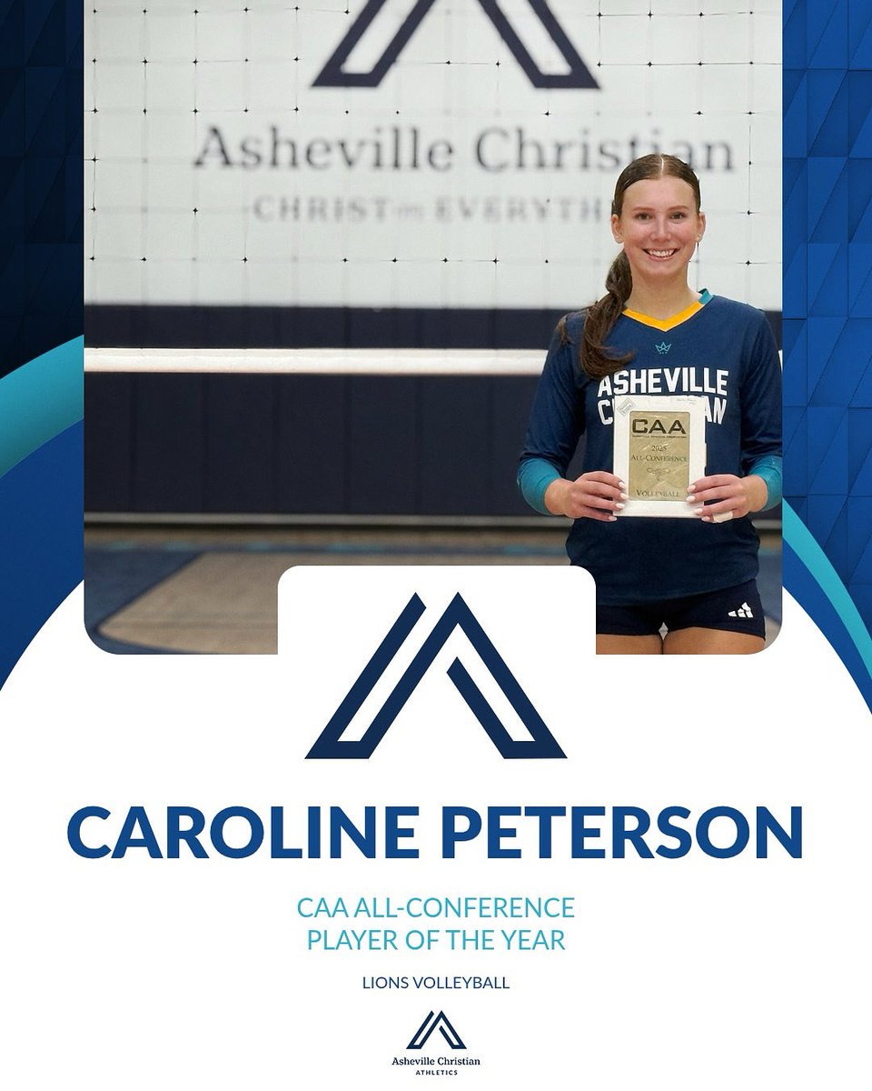 acalionssports's tweet photo. Lion Spotlight: 
In two years at ACA, UT Chattanooga commit Caroline Peterson’s faith, leadership, and fiery drive earned her CAA All‑Conference Player of the Year. We’re proud of you, Caroline. Congratulations 🎉🎊 #ACAVolleyball #CAAPlayerOfTheYear #D1Commit #FutureLionGreat https://t.co/rkoMuOJjTX