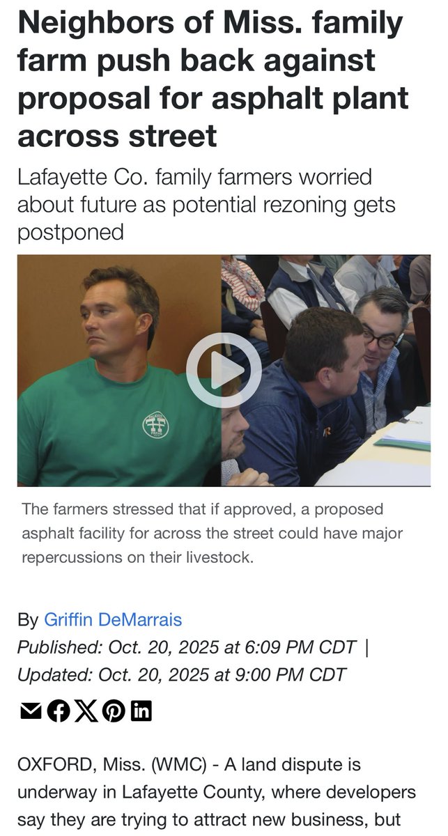 Whether it’s asphalt plants in rural Mississippi or data centers supporting the AI industry, we have to be mindful of how “progress”/economic development impacts people and our air/land/water. This isn’t about partisan politics. It’s about being good neighbors and good stewards.
