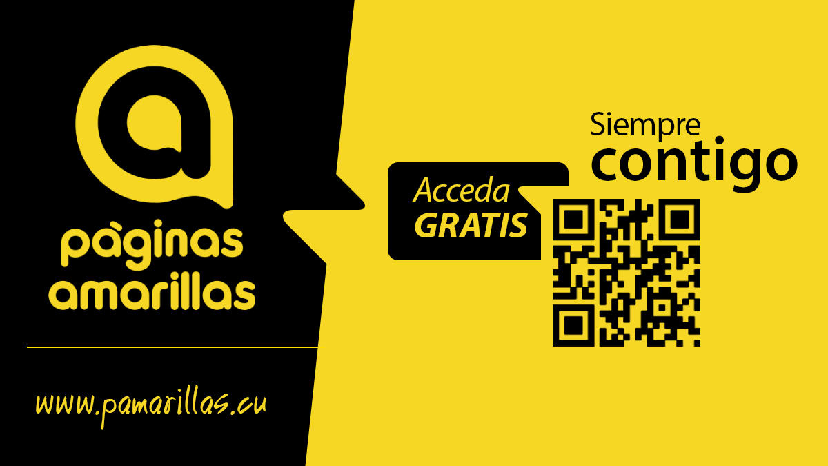 📢 ¡Anúnciese GRATIS en #PáginasAmarillasDeEtecsa ! 
Promocione su negocio, no es obligatorio publicar el número de teléfono. Incluye correo📧, redes🌐, dirección📍¡y más! Aparezca en múltiples categorías y amplíe su visibilidad.
✅Regístrese GRATIS: 
👉pamarillas.cu/inscripcion/ti…
