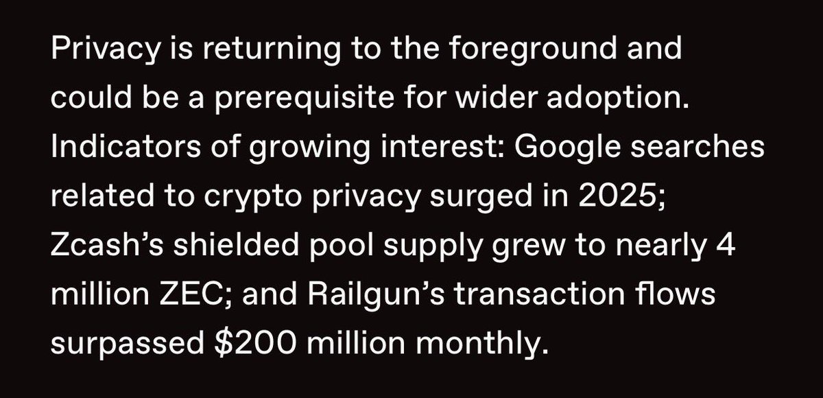arjunkhemani's tweet image. “Privacy is returning to the foreground and could be a prerequisite for wider adoption.”
— @a16zcrypto
