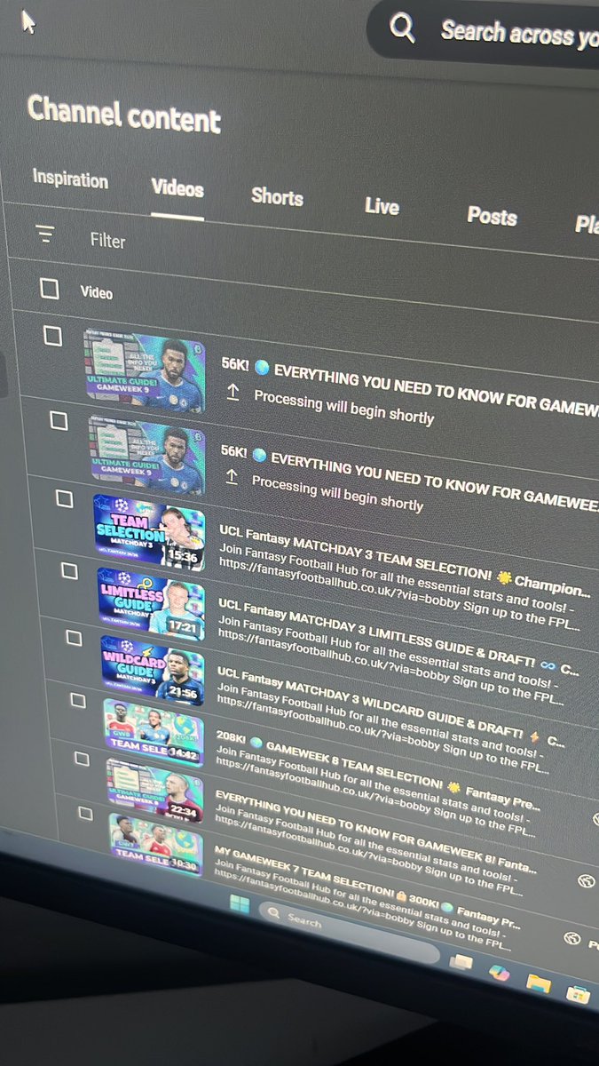 FFBobby_'s tweet image. Stuck on processing for an hour now, tried reuploading - still the same issue.
Any Youtube people know what to do here?