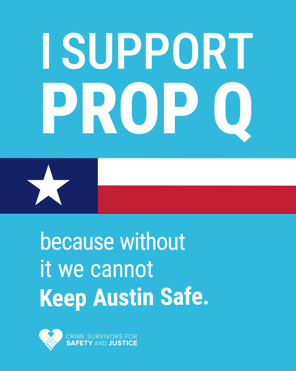 I know many people have concerns about the Austin TRE, but I support Prop Q because it will provide funds for Our Trauma Recovery Center, Community Violence Intervention, and many other services that save lives. Vote Yes on Prop Q