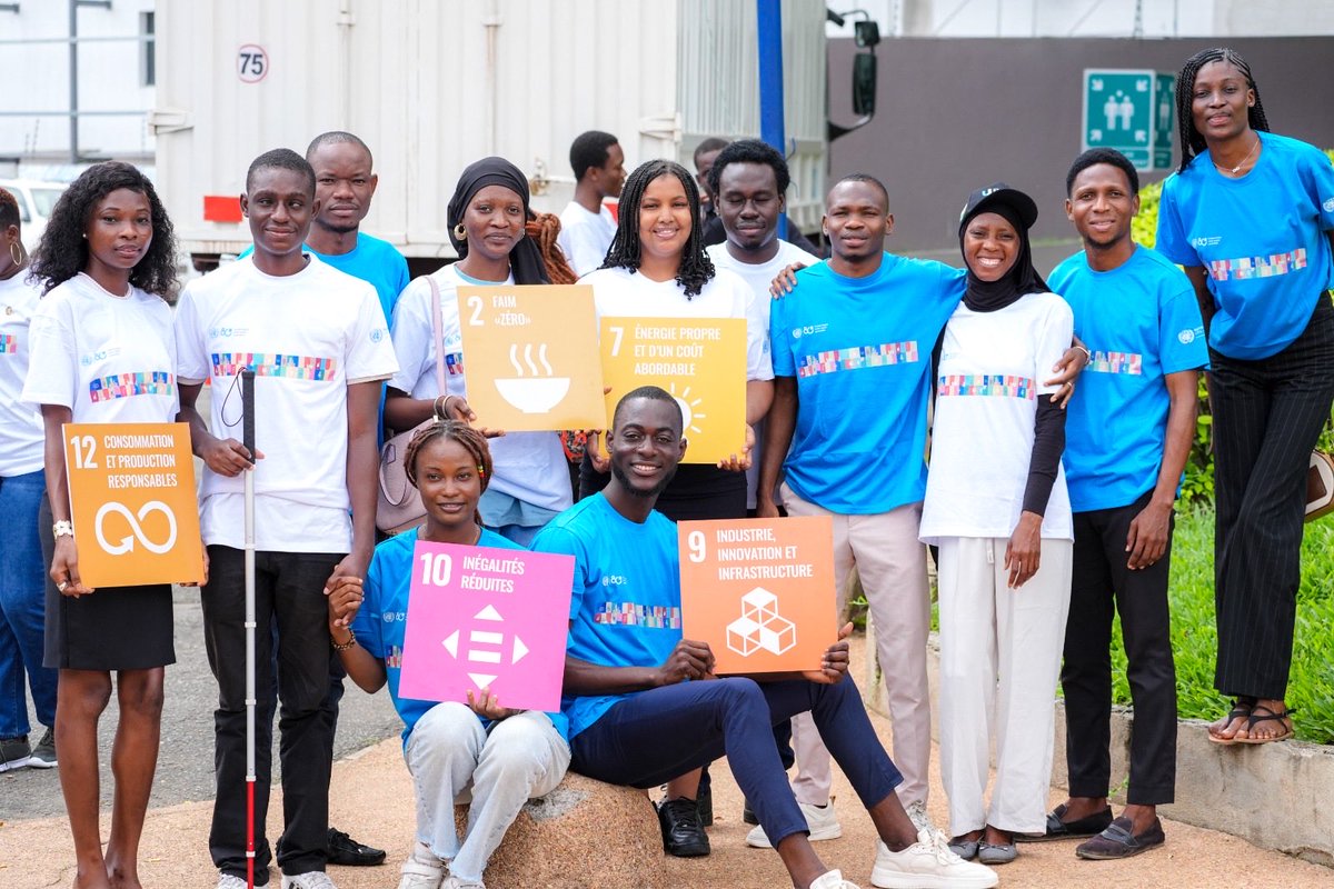 ONU_CIV's tweet image. Ensemble, ➕ impactants 🌍
Une centaine de jeunes leaders ont lancé aujourd’hui le Réseau national des Jeunes pour les #ODD  — un espace de réflexion &amp;amp; d’engagement pour amplifier la voix &amp;amp; les actions de la jeunesse en faveur du développement durable en #CIV.
#Youth4SDGs #UN80