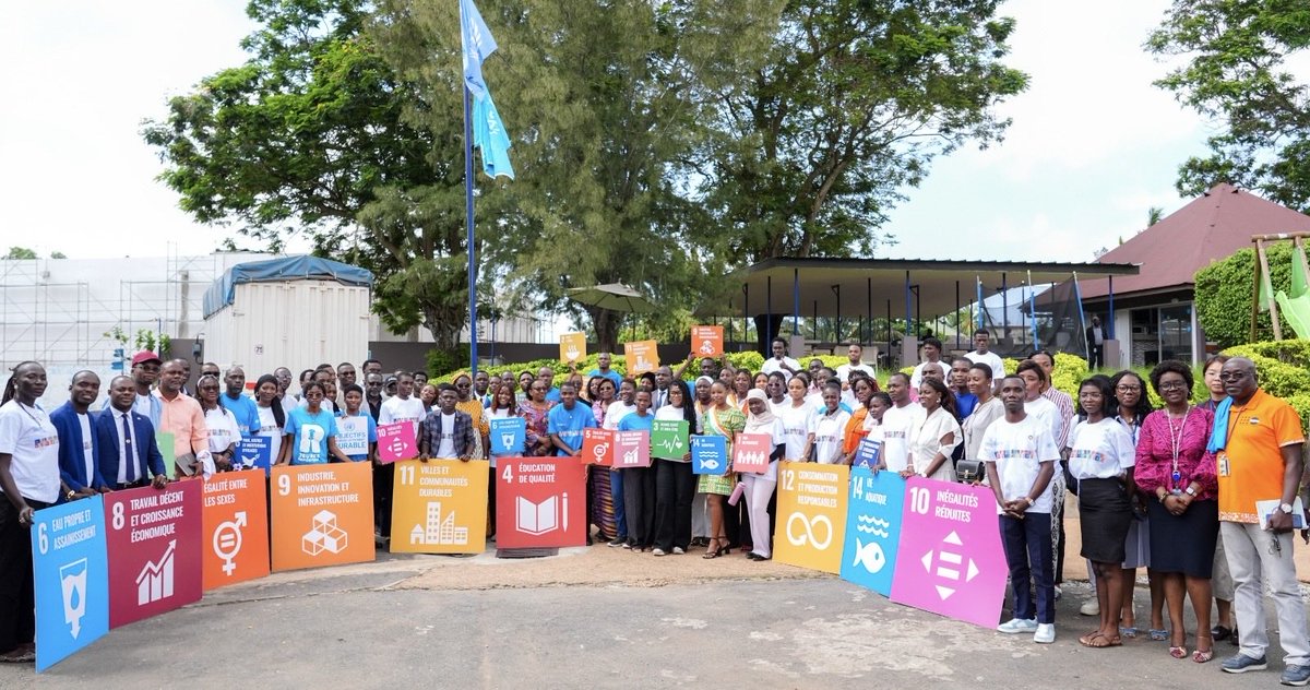 ONU_CIV's tweet image. Ensemble, ➕ impactants 🌍
Une centaine de jeunes leaders ont lancé aujourd’hui le Réseau national des Jeunes pour les #ODD  — un espace de réflexion &amp;amp; d’engagement pour amplifier la voix &amp;amp; les actions de la jeunesse en faveur du développement durable en #CIV.
#Youth4SDGs #UN80