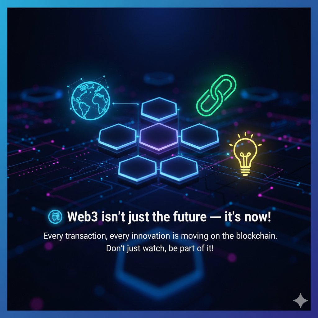 MujahidYus92135's tweet image. > 🔗 Blockchain isn’t about hype — it’s about trust and transparency.
Imagine a world where no one can cheat the system.
That’s the power of Web3.
#Web3 #BlockchainTechnology #Crypto
