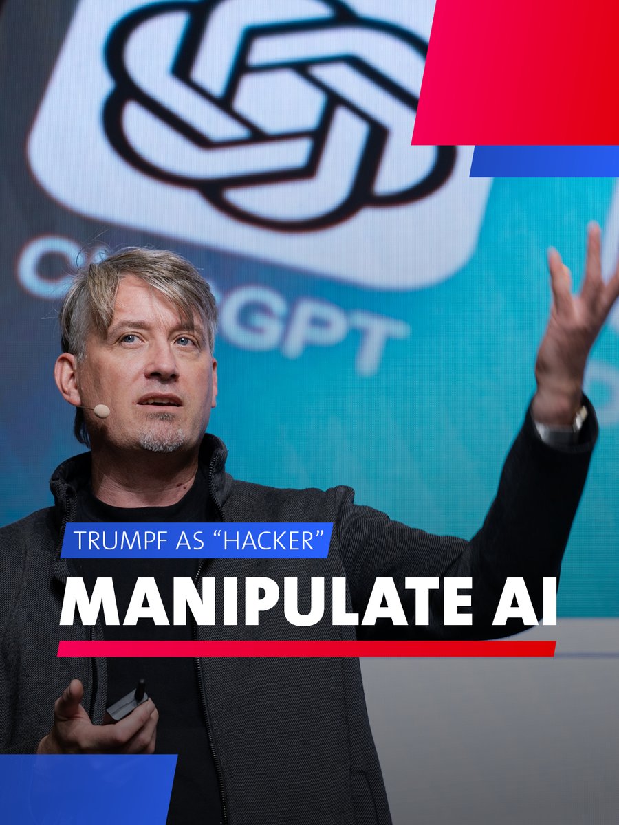 hannover_messe's tweet photo. Cybersecurity expert Mirko Ross sparked debate at EMO Hannover:
💬 “We can manipulate any AI.” 🤖

At #HM26, TRUMPF and start-up Asvin will showcase KI Fogger — using hacker techniques to protect industrial AI. 😮

👉 https://t.co/YpMiHtD8C2 https://t.co/QvYhDm8jBG