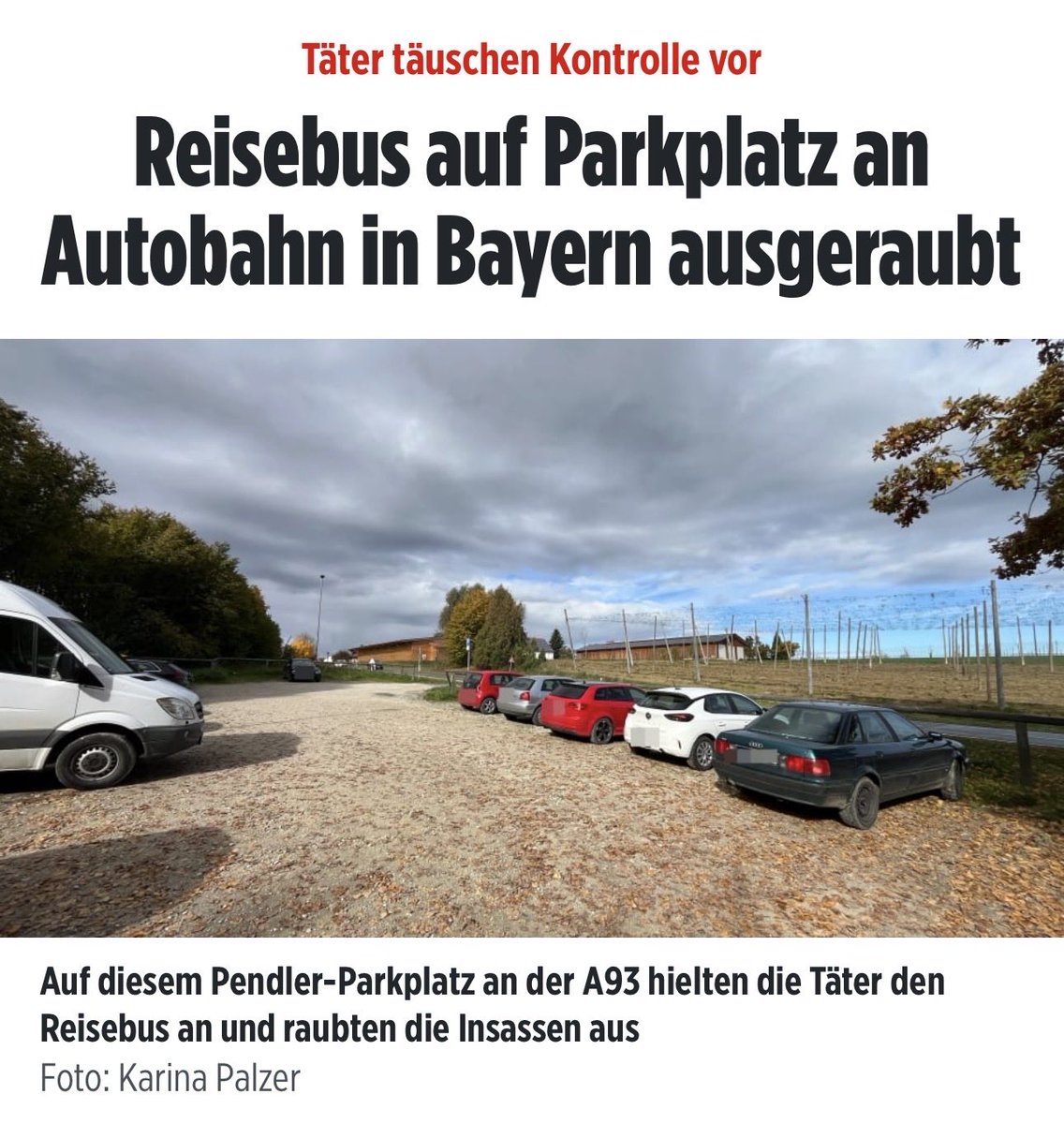 Tobias Teich, MdB (@tobiasteich_by) on Twitter photo Angehalten und ausgeraubt, auf einer Autobahn mitten Bayern.
Wer die Altparteien wählt, ist mitverantwortlich für diese Zustände. Und ja das gilt besonders für die CSU. Angehalten und ausgeraubt, auf einer Autobahn mitten Bayern.
Wer die Altparteien wählt, ist mitverantwortlich für diese Zustände. Und ja das gilt besonders für die CSU.