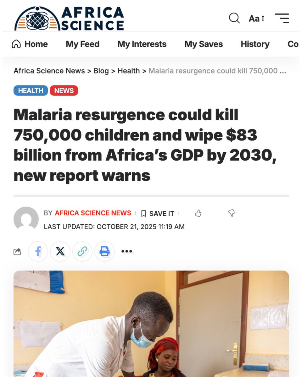 Incredible to see such strong coverage of our new report that launched yesterday, highlighting what’s at stake if world leaders don’t step up and invest in The Global Fund to get the malaria fight back on track. Find out more 👉 economy.zeromalaria.org