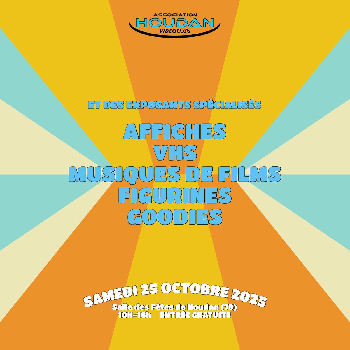 Ce qu'il y aura (entre autres) au Salon du Cinéma et de la Vidéo de Houdan (78) ce samedi 25 octobre de 10 à 18h ? 
#cinema #film #bluray #dvd #4K
