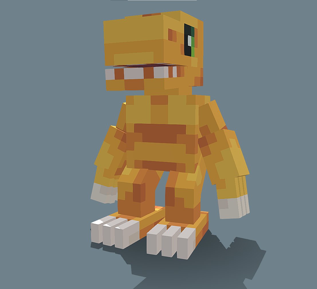 Chimas_Arts's tweet photo. #Minecraft #Digimon #pixelart https://t.co/raNgSHRTcG